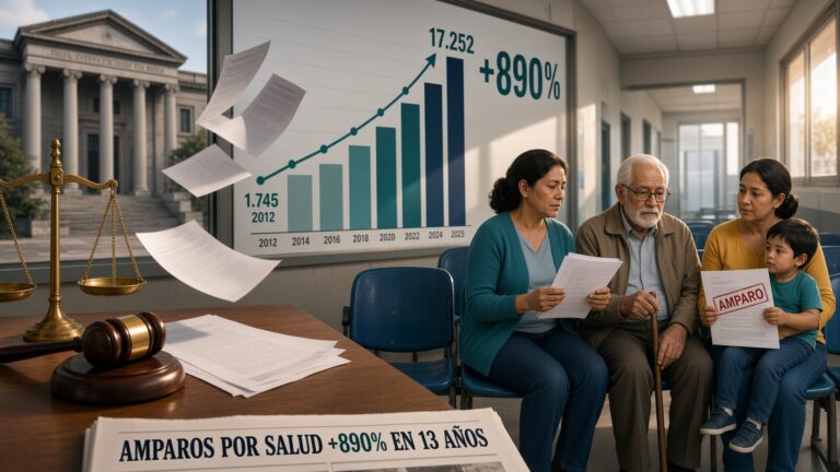 Recursos de amparo por salud se disparan casi 890% en 13 años