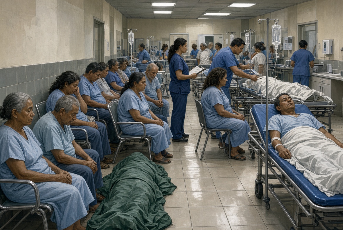 Directores de hospitales reportan sobreocupación extrema en Emergencias de la CCSS: pacientes esperan días en sillas o en el suelo
